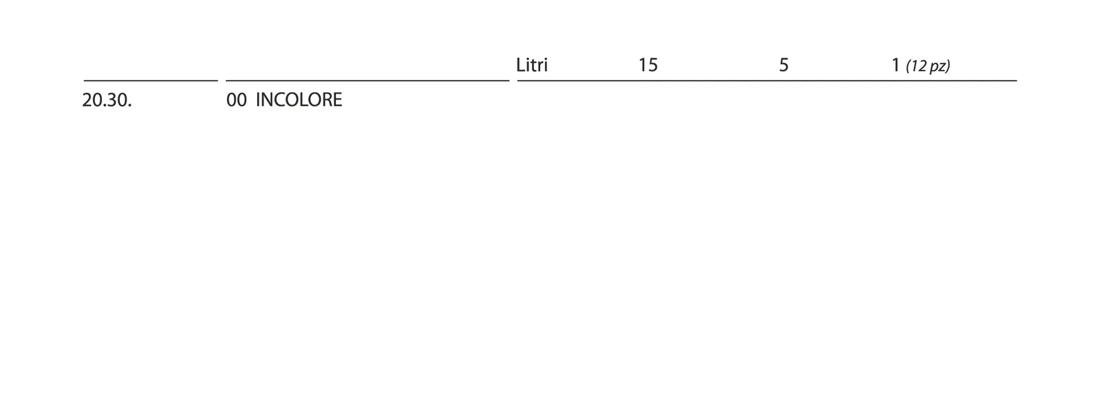 Formati disponibili di FISSATIVO