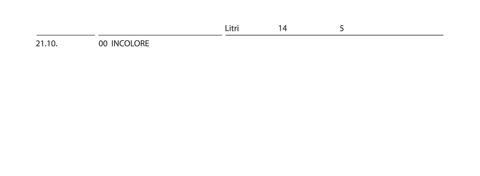 Formati disponibili di PRIMER LASTOMER